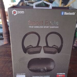 POM Gear Sport Pods Wireless Earbuds - Black NWT